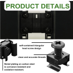 Rack Mount Screws, Rack Mount Cage Nuts & Rack Mount Washers (4pcs) rackscrew2